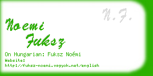 noemi fuksz business card